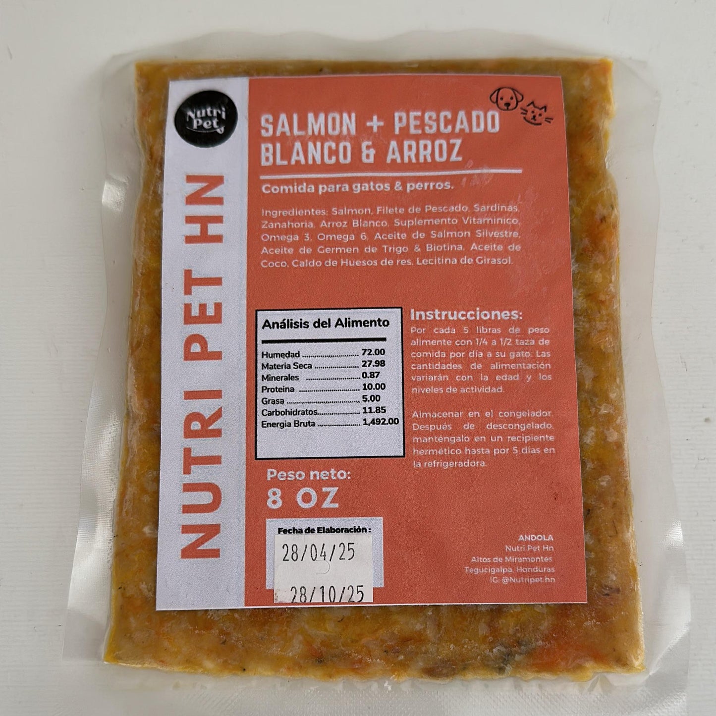 Salmón + Pescado & Arroz Blanco