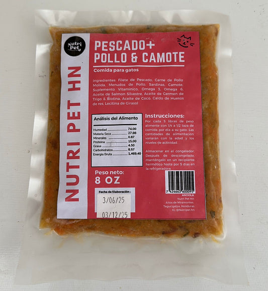 Pescado + Pollo & Camote