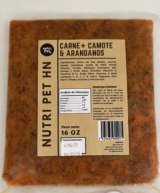 Camote + Carne & Aranandanos